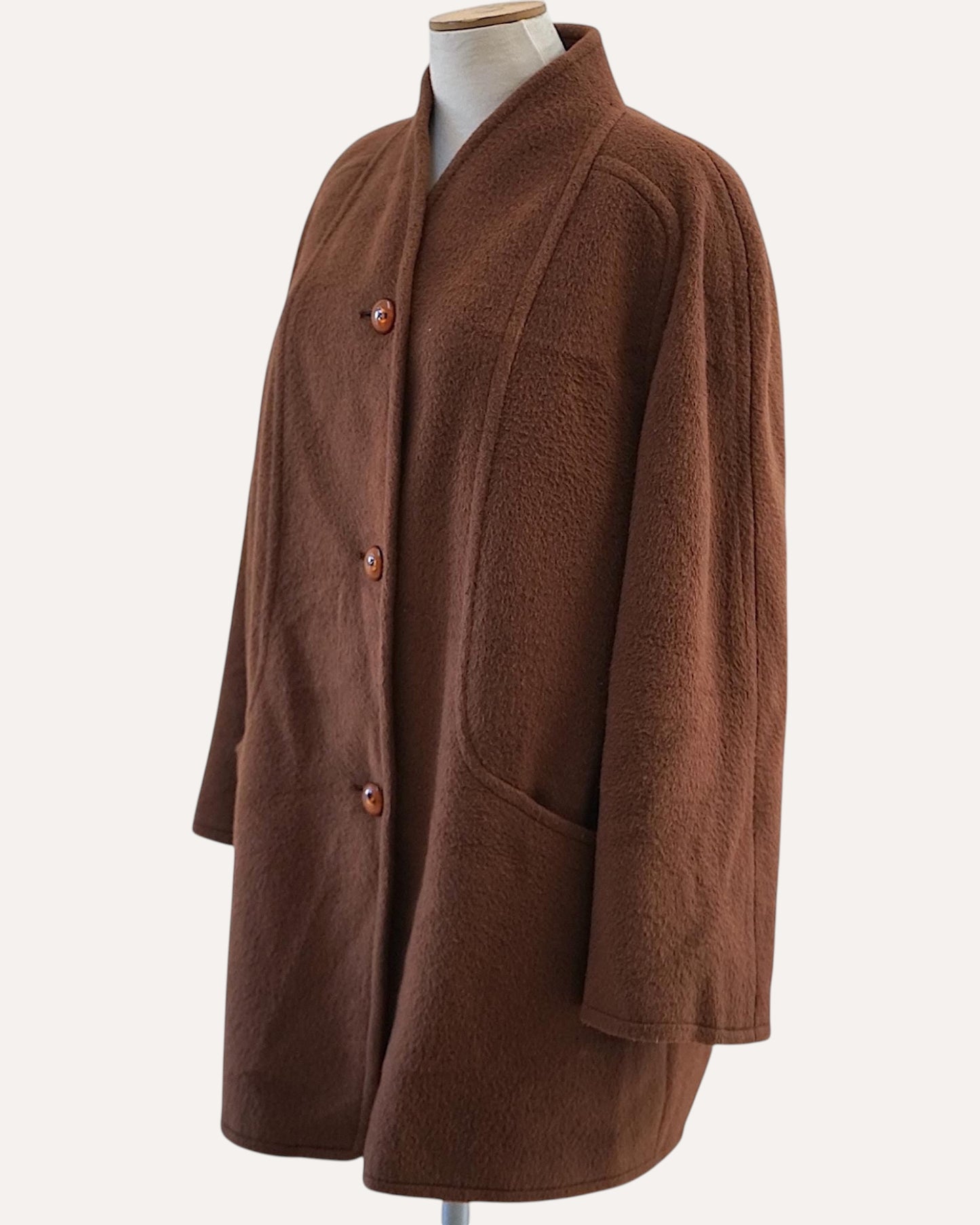 Corilady midi swing coat, side view