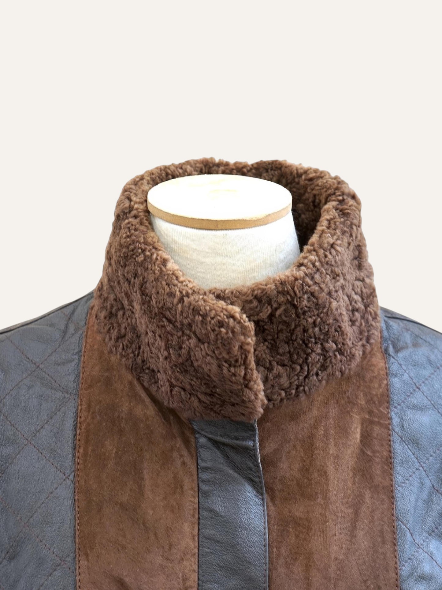 Leather & Suede Dual-Texture Jacket