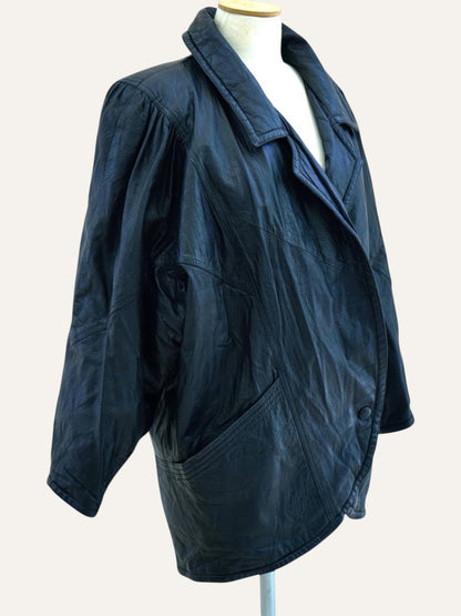 Y2K Oversized Leather Coat