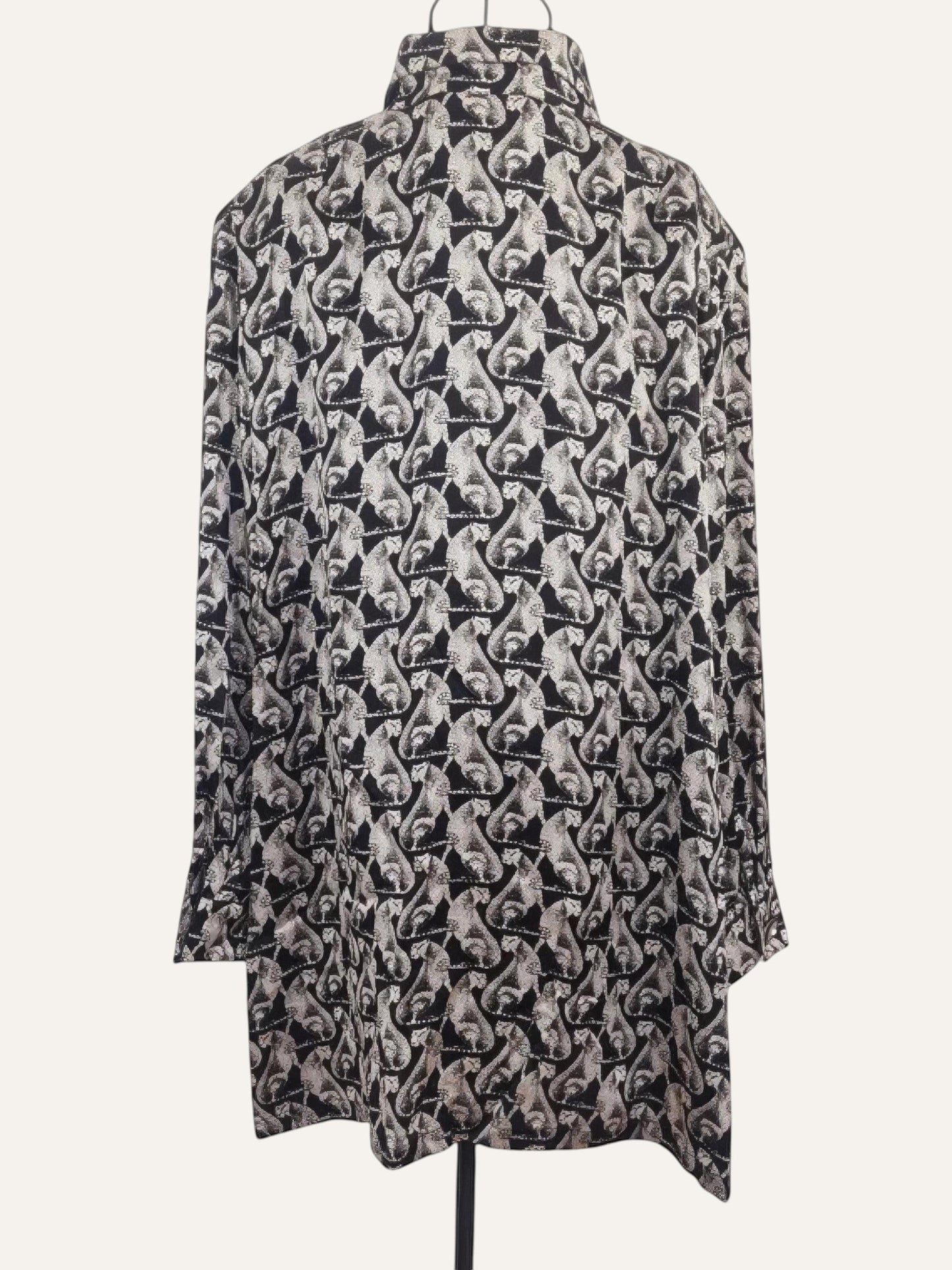 Peter Ackermann Pure Silk Cheetah Print Shirt