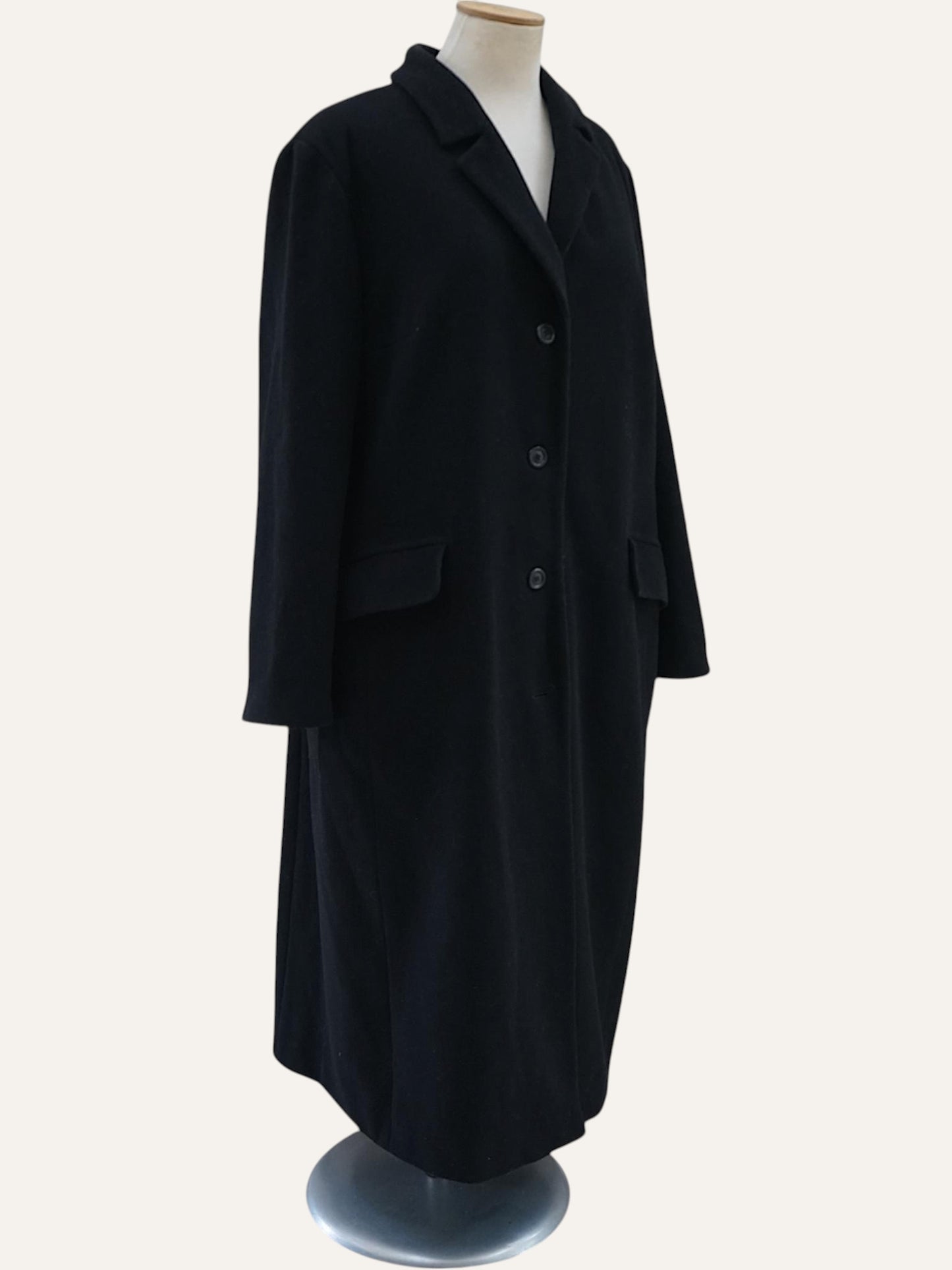 Y2k Cashmere & Wool Full Length Coat