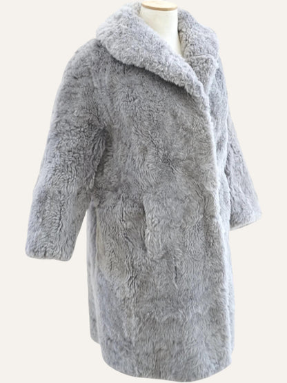 Vintage Chunky Shearling Overcoat