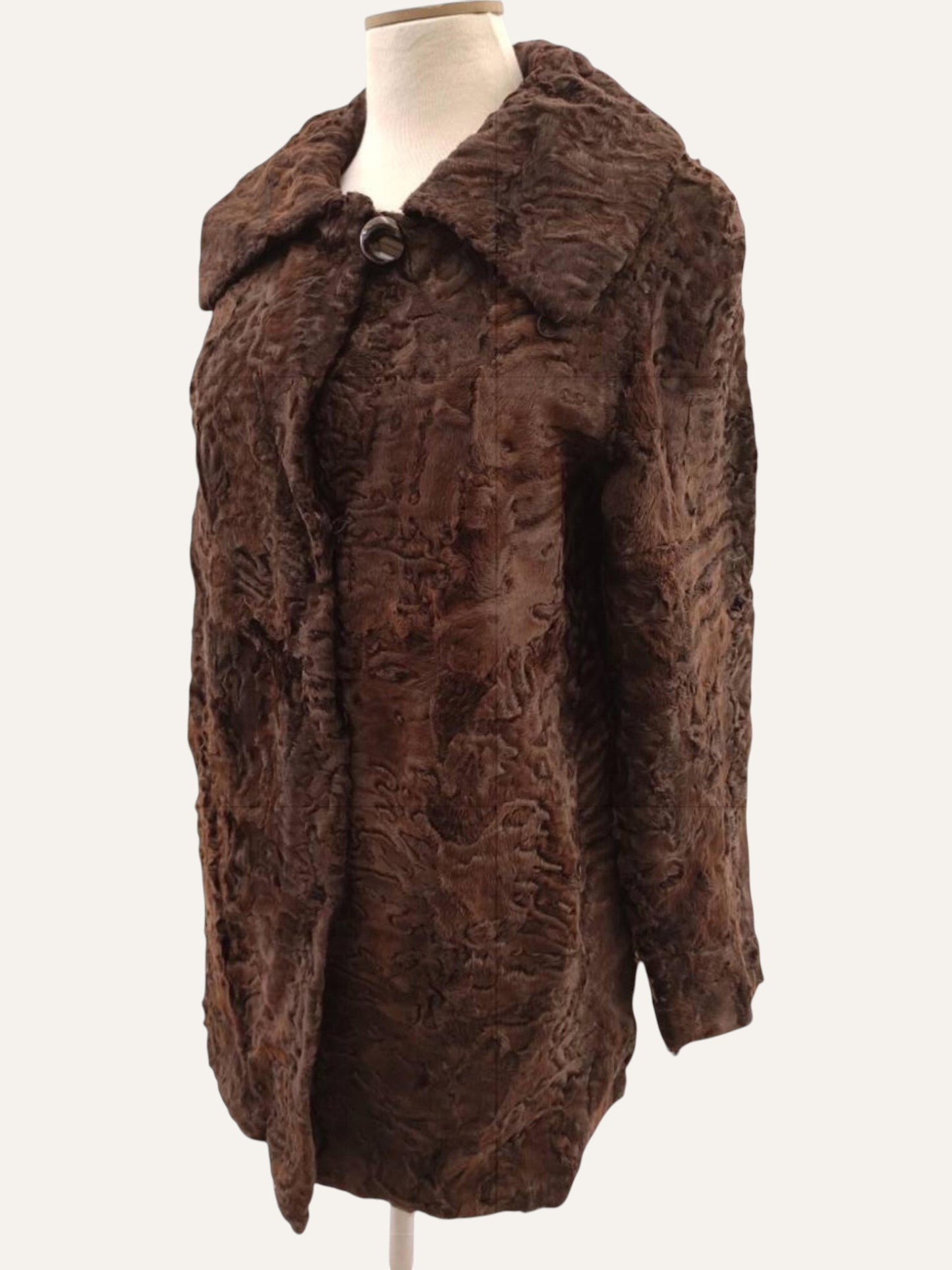 Astrakhan Swakara Fur Coat