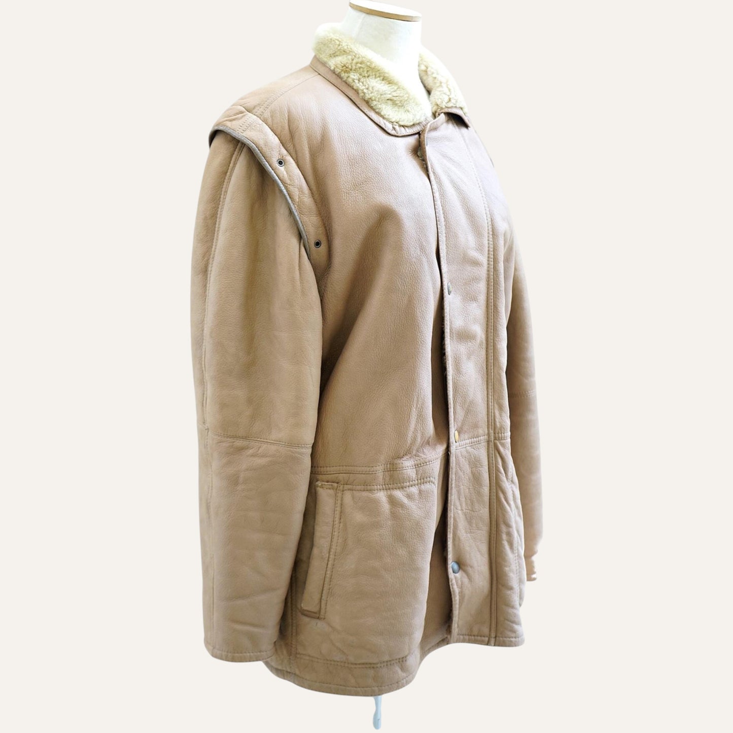Italian Shearling Snap Jacket