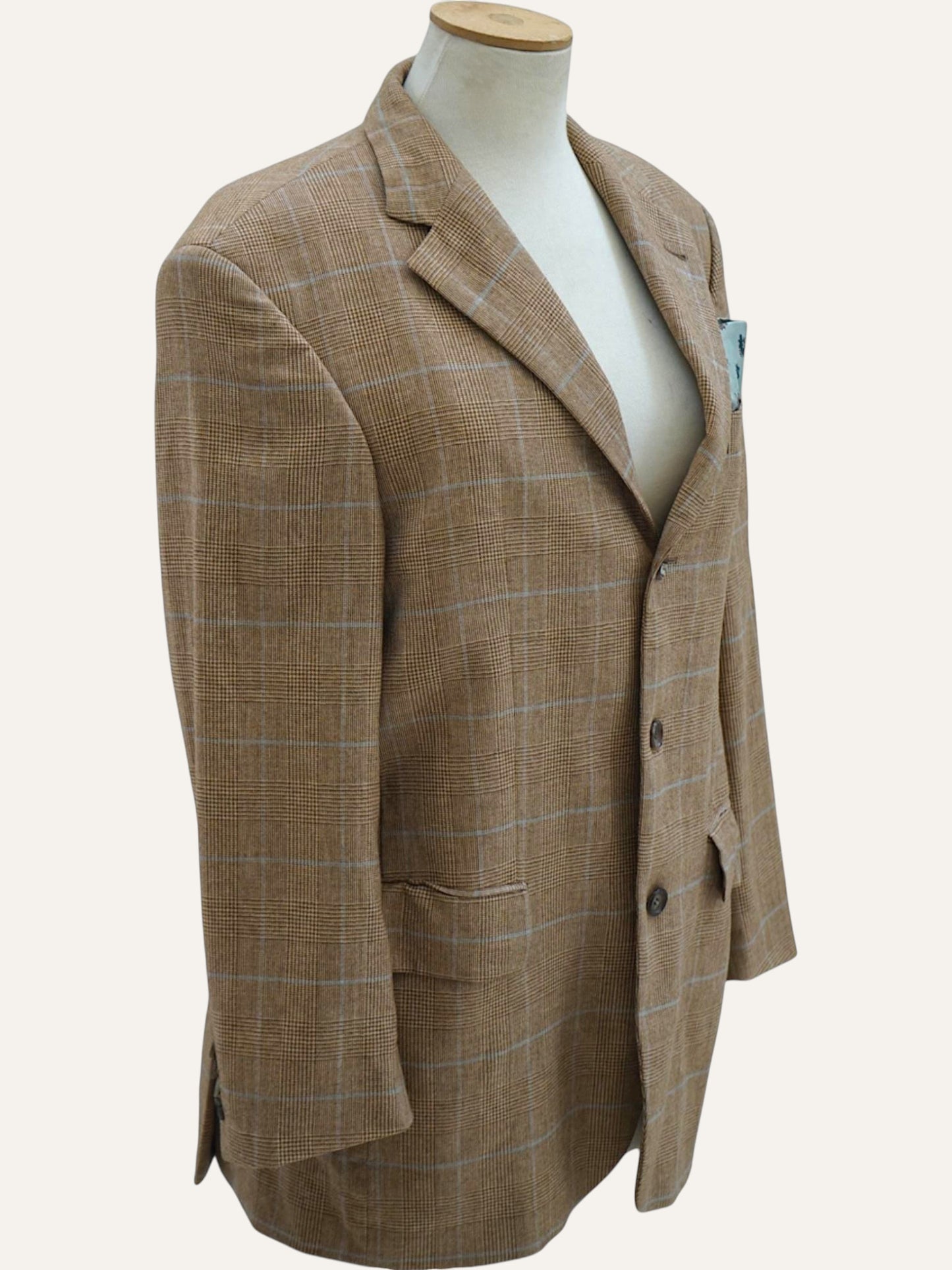 Braun Hamburg Pure Cashmere Prince of Wales Blazer