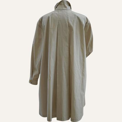 Aquarama Pleated-Chest Balmacaan Coat
