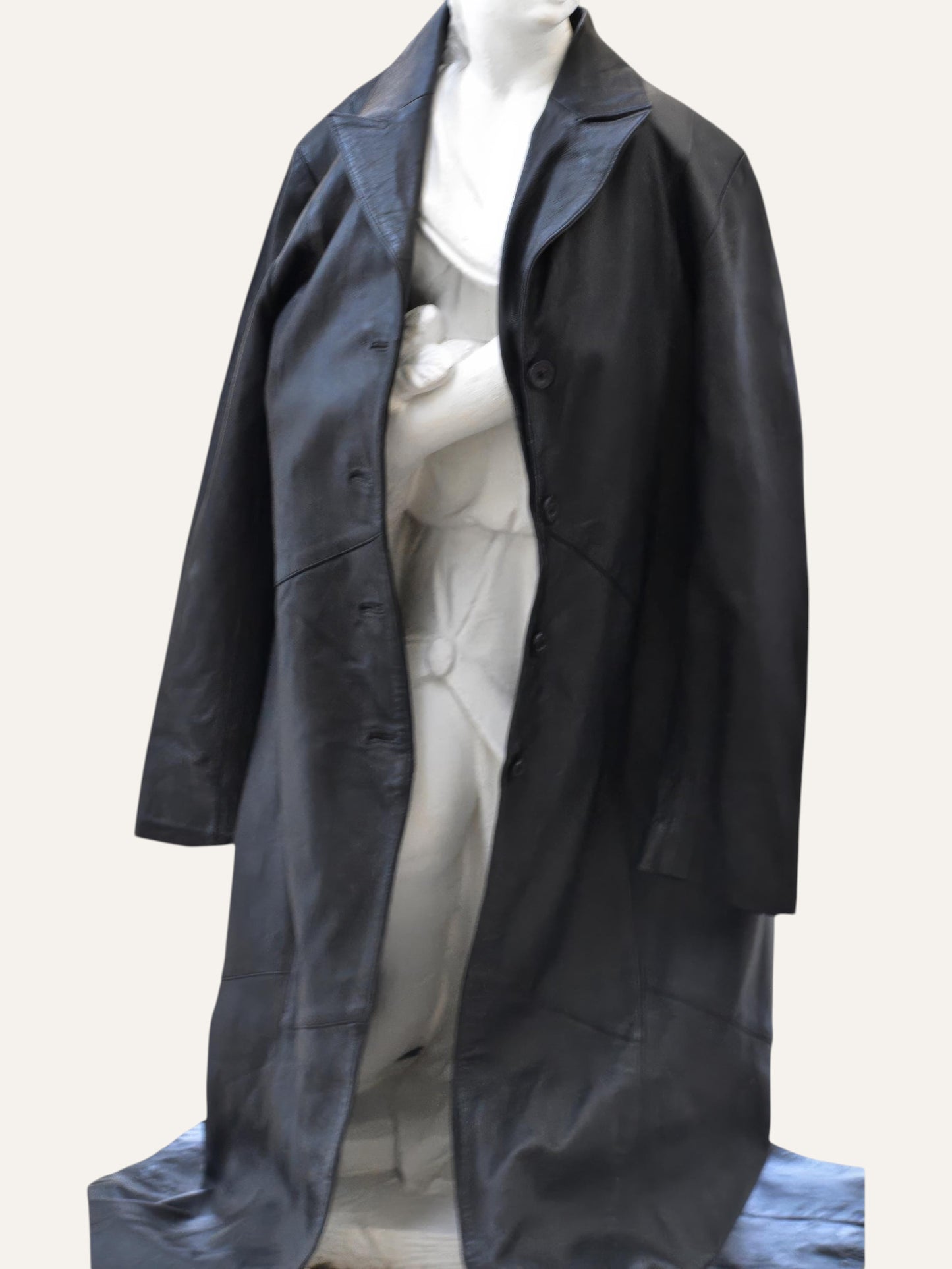 Real Leather Maxi Coat