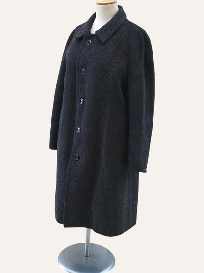 Brushed Wool Cocoon Coat
