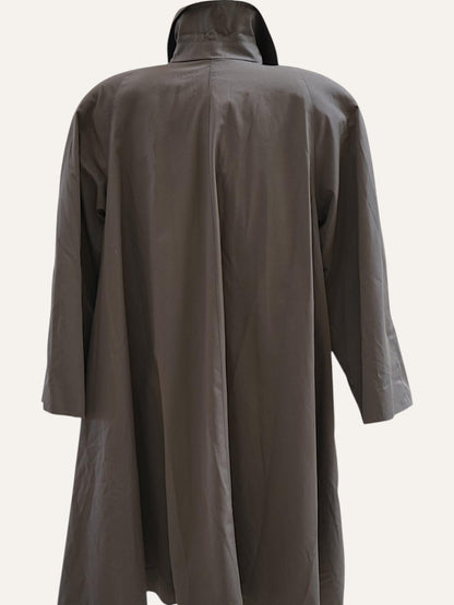 Sculptural Swing Trench Coat