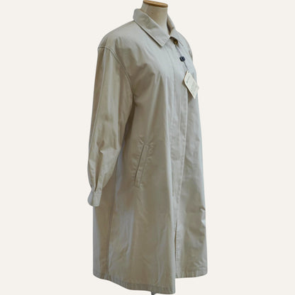 Aquarama Pleated-Chest Balmacaan Coat