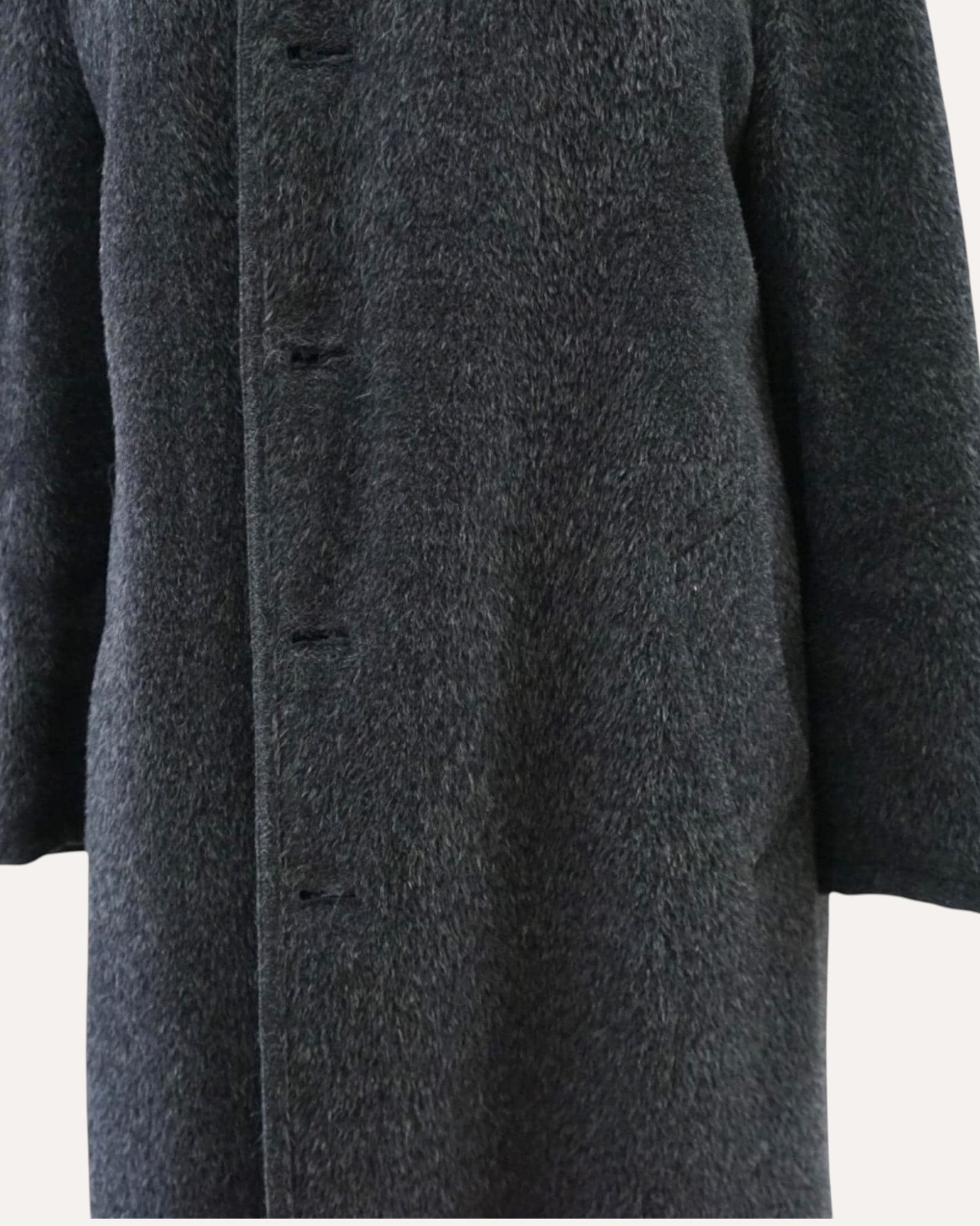 Wool Bouclé Swing Coat