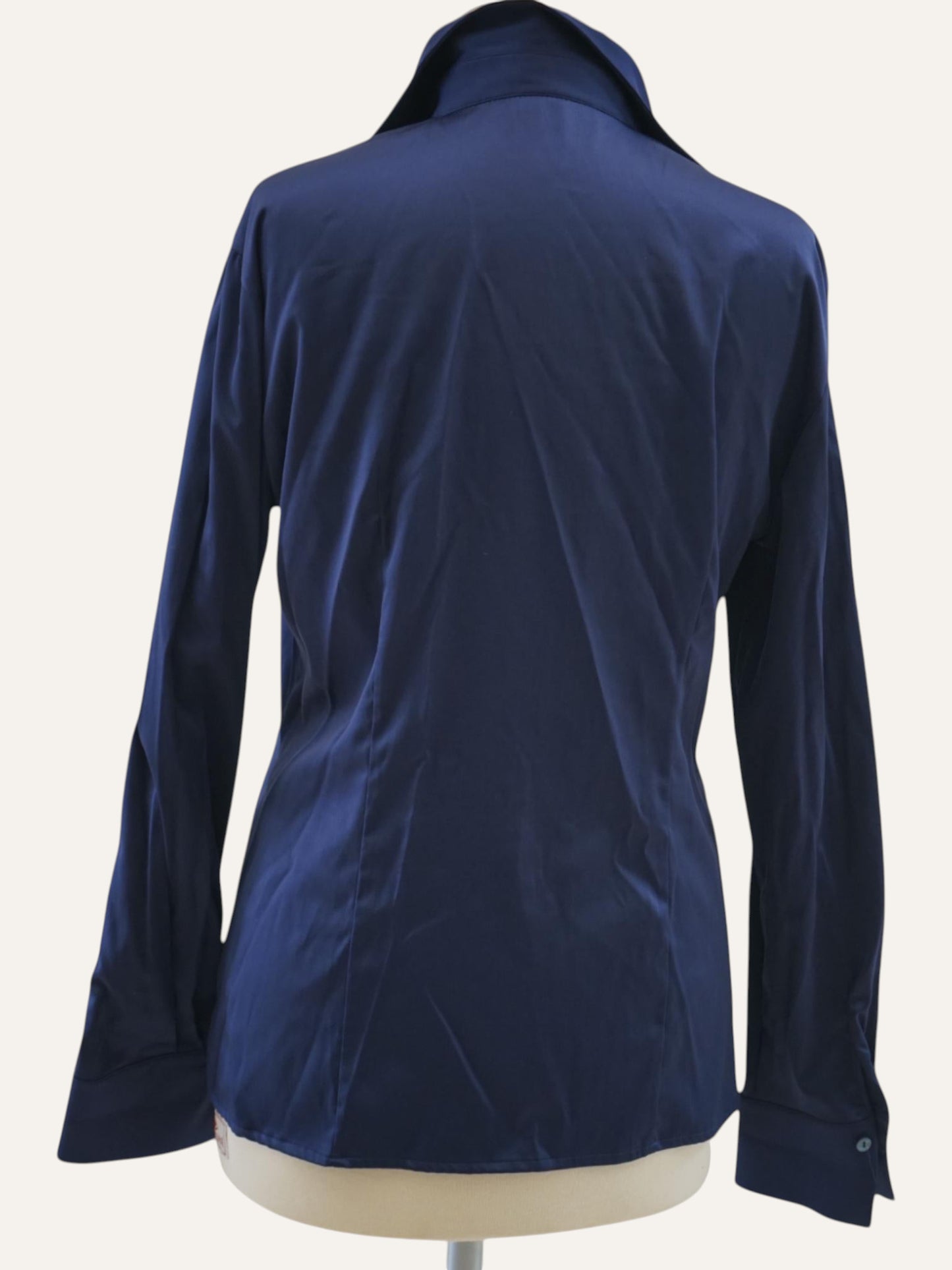 Marella La Camiceria Satin Shirt in Navy