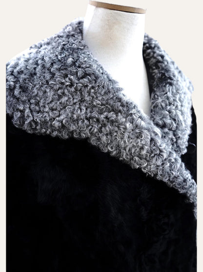 Natural Swakara Dual-Fur Coat