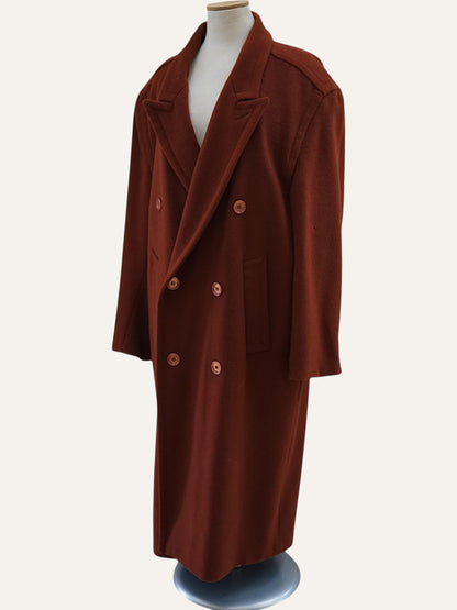 Nico Verhey Amsterdam Brick Wool Maxi Coat