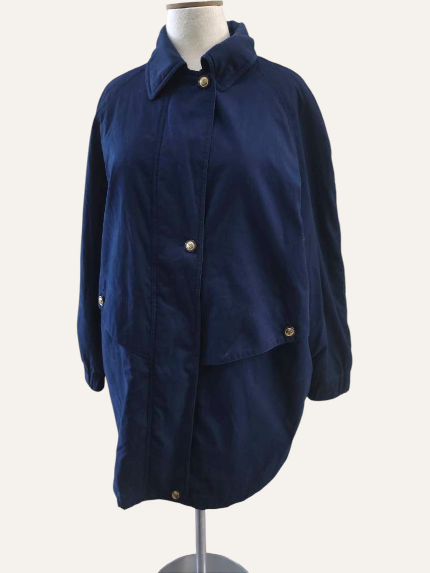 Padded Parka with Gold Buttons