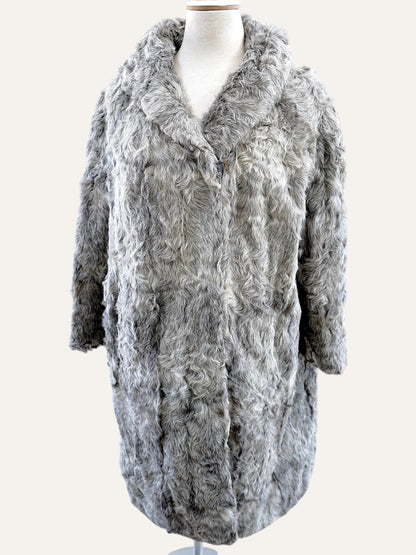 Artisan Textured Fur Swing Coat