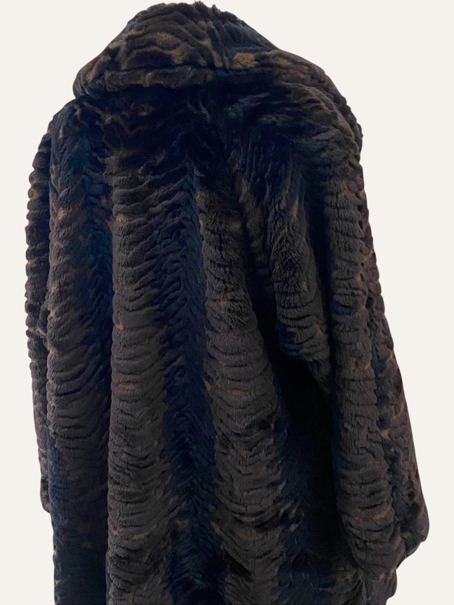Vintage Vegan Fur Coat