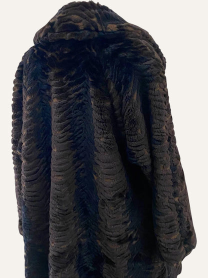 Vintage Vegan Fur Coat