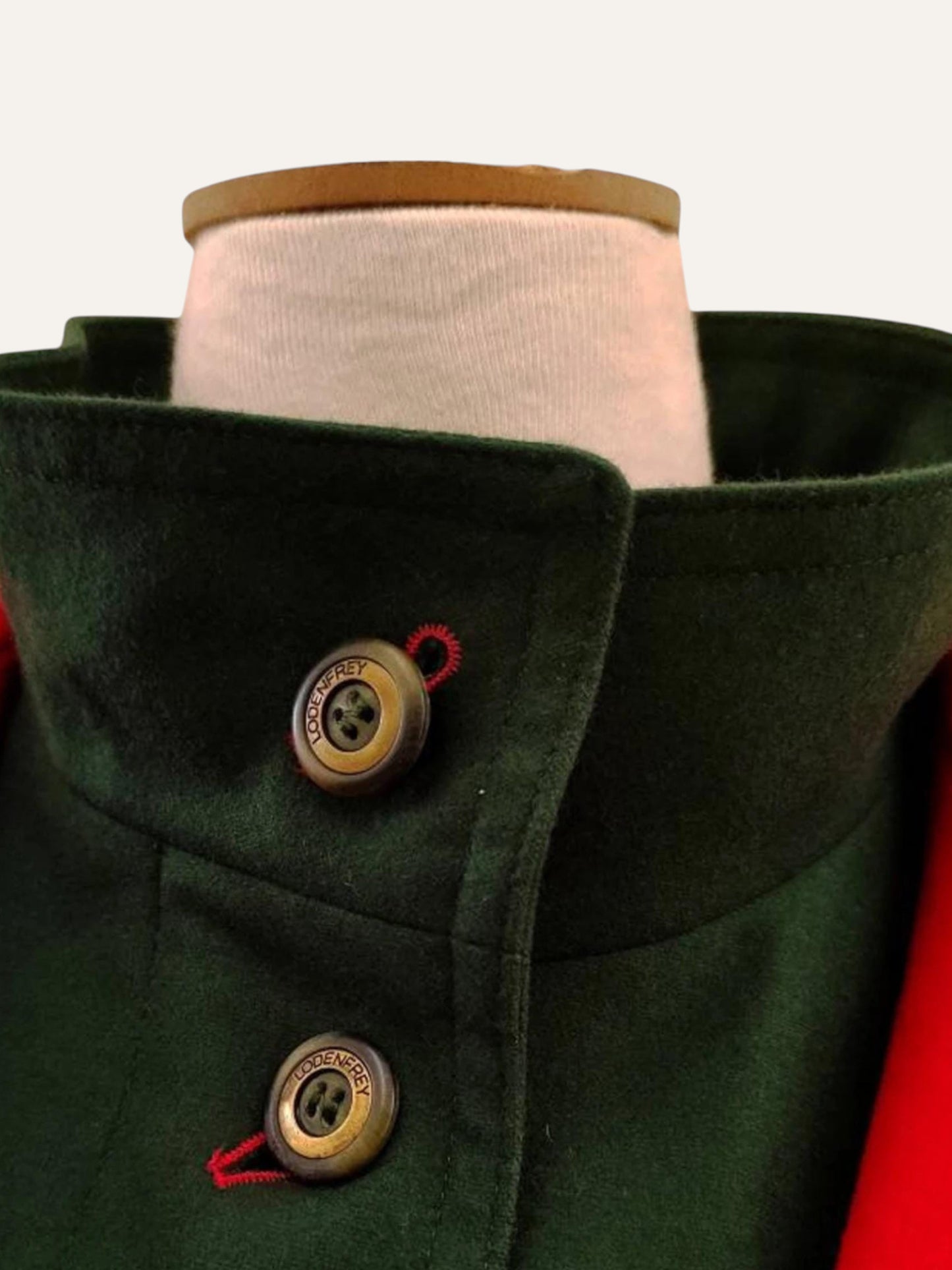 Vintage Loden Wool Long Coat