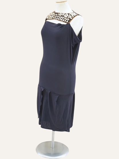 Rhinestone Jewelled Collar Necklace Dress