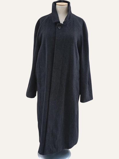 Charcoal Raglan Wool Coat