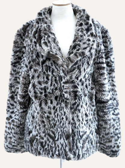 2000's Leopard Faux Fur Jacket