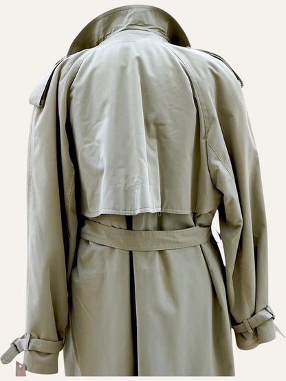 Wrap Raglan Trench Coat in Sage