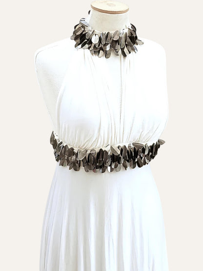 Grecian Draped Maxi Dress