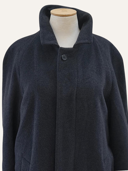 Balmacaan Coat in Cashmere & Wool
