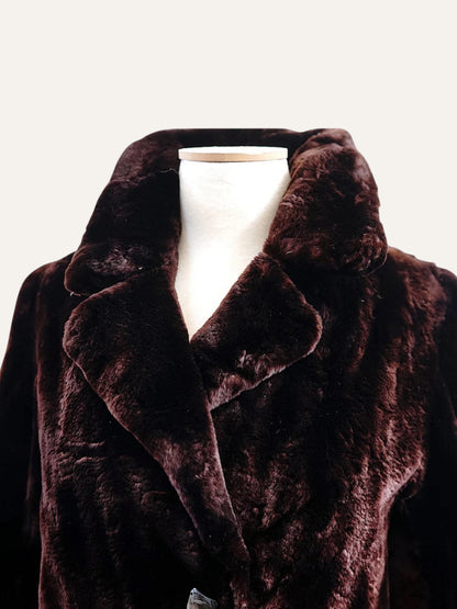 Artisan Velvet Fur Coat Monogrammed Lining