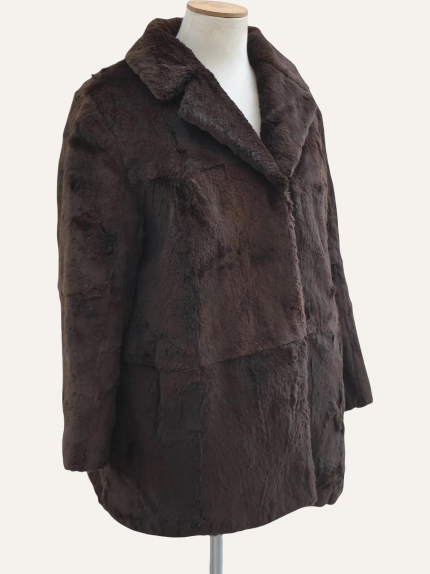 Natural Midi Fur Coat