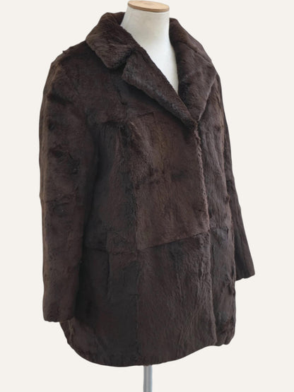 Natural Midi Fur Coat