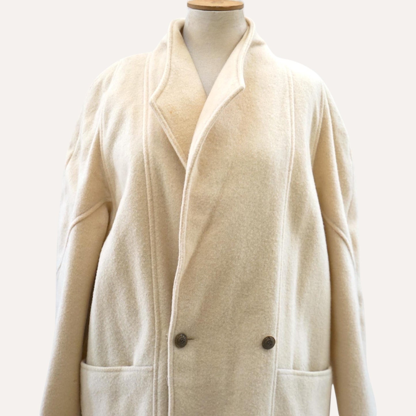 Made in England Pure Wool Cocoon Coat