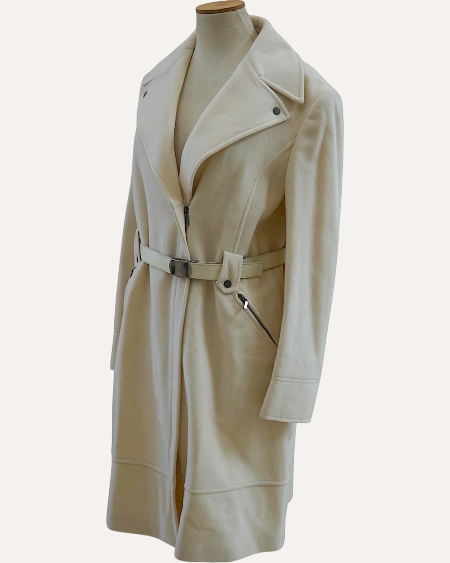 Quattro Più Misto Cashmere Belted Coat