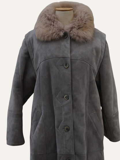 Vintage Long Shearling Coat
