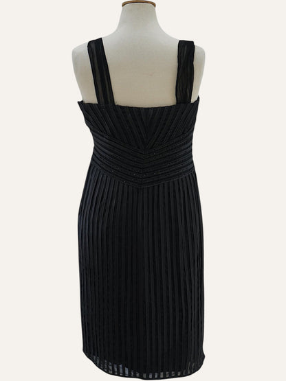 Detlef Mandel Avantgarde Pleated Crystal Strap Dress