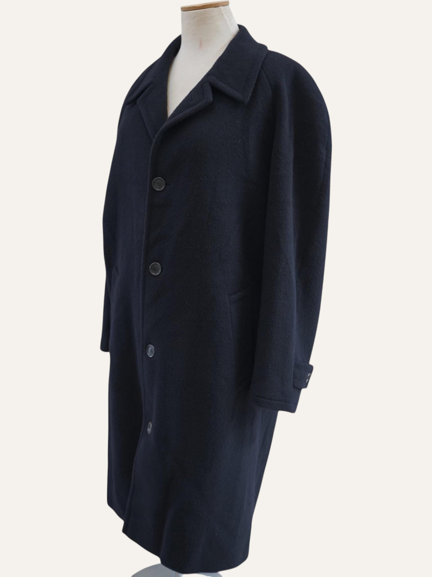 Italian Cashmere & Wool Raglan Coat