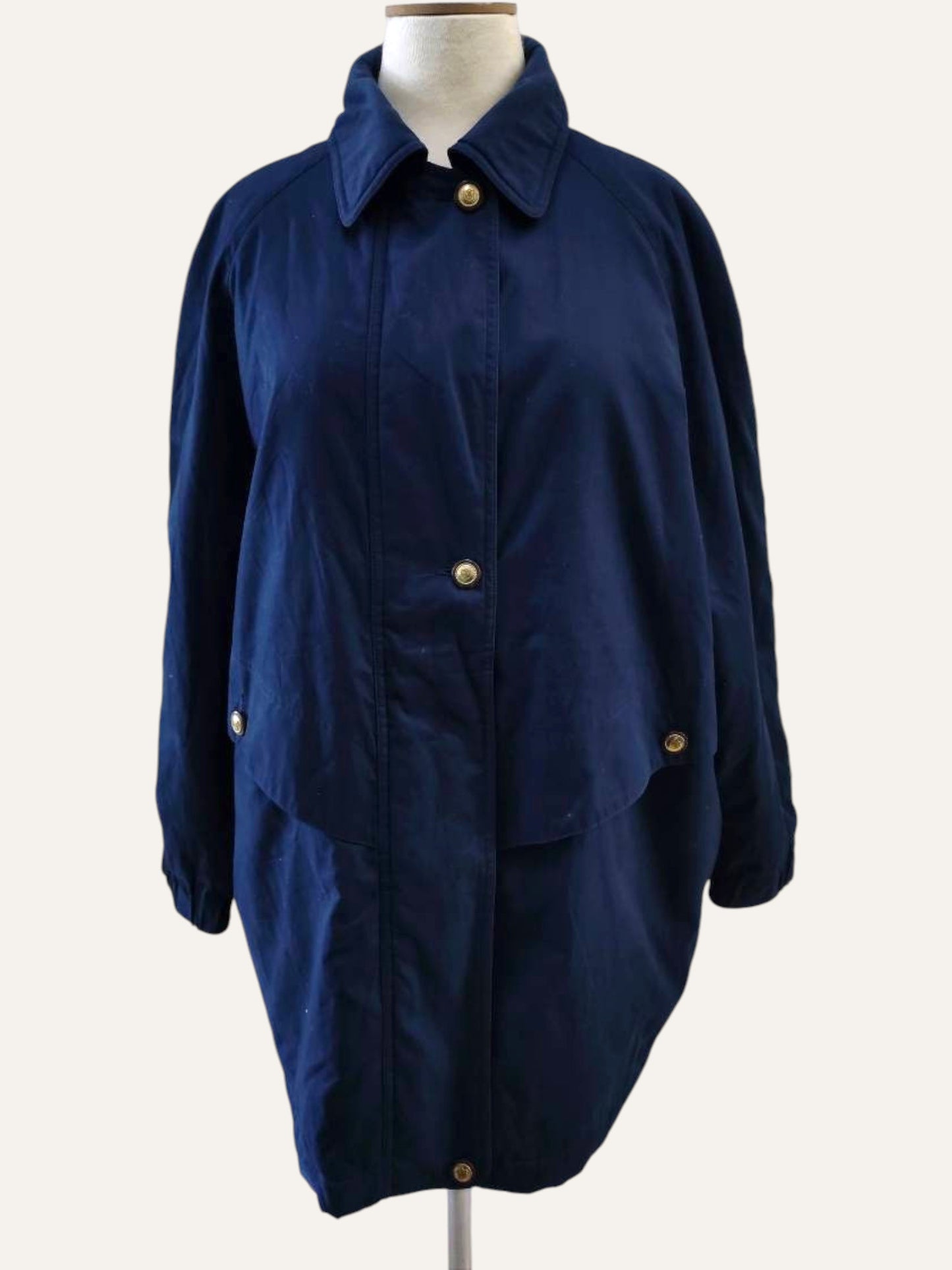 Padded Parka with Gold Buttons