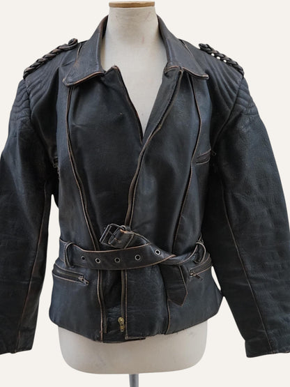 Patina Wrap Leather Jacket