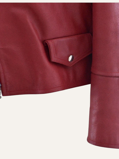 Genuine Leather Moto Jacket