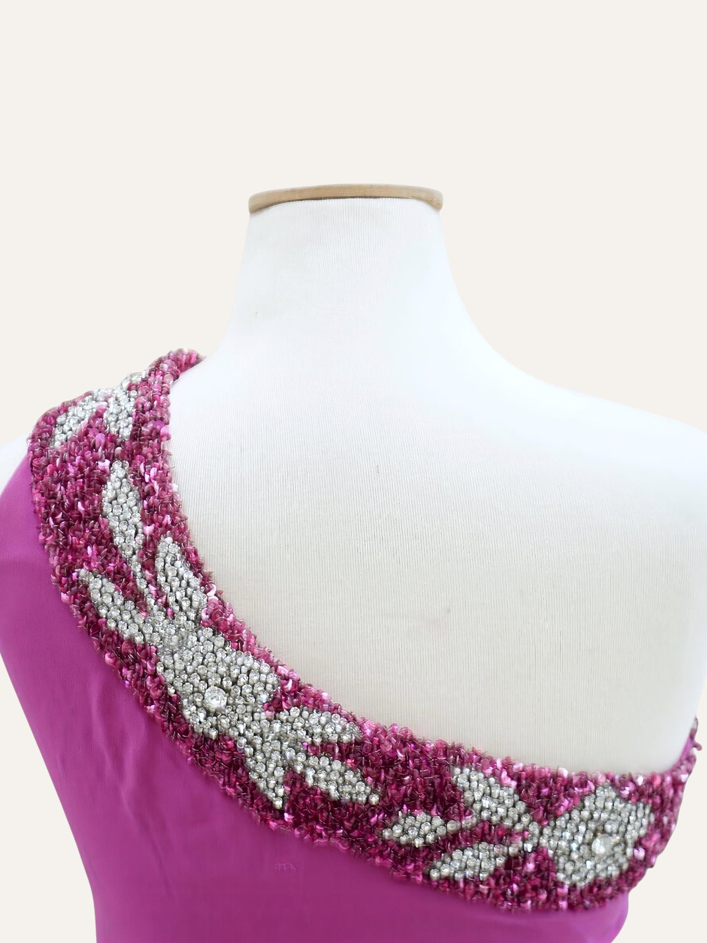 Pure Silk One-Shoulder Dress