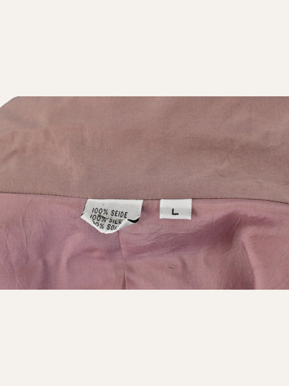 Pure Silk Double Breasted Jacket