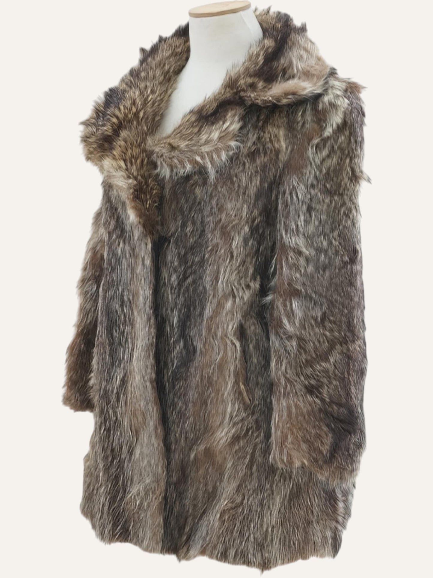 1980s Teddy Bear Real Fur Coat