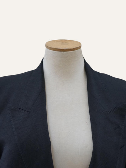 Valentino Uomo Wool Blazer in Charcoal