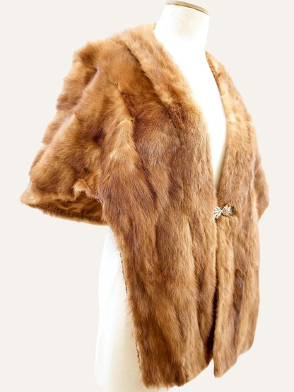 Real Fur Cape Poncho