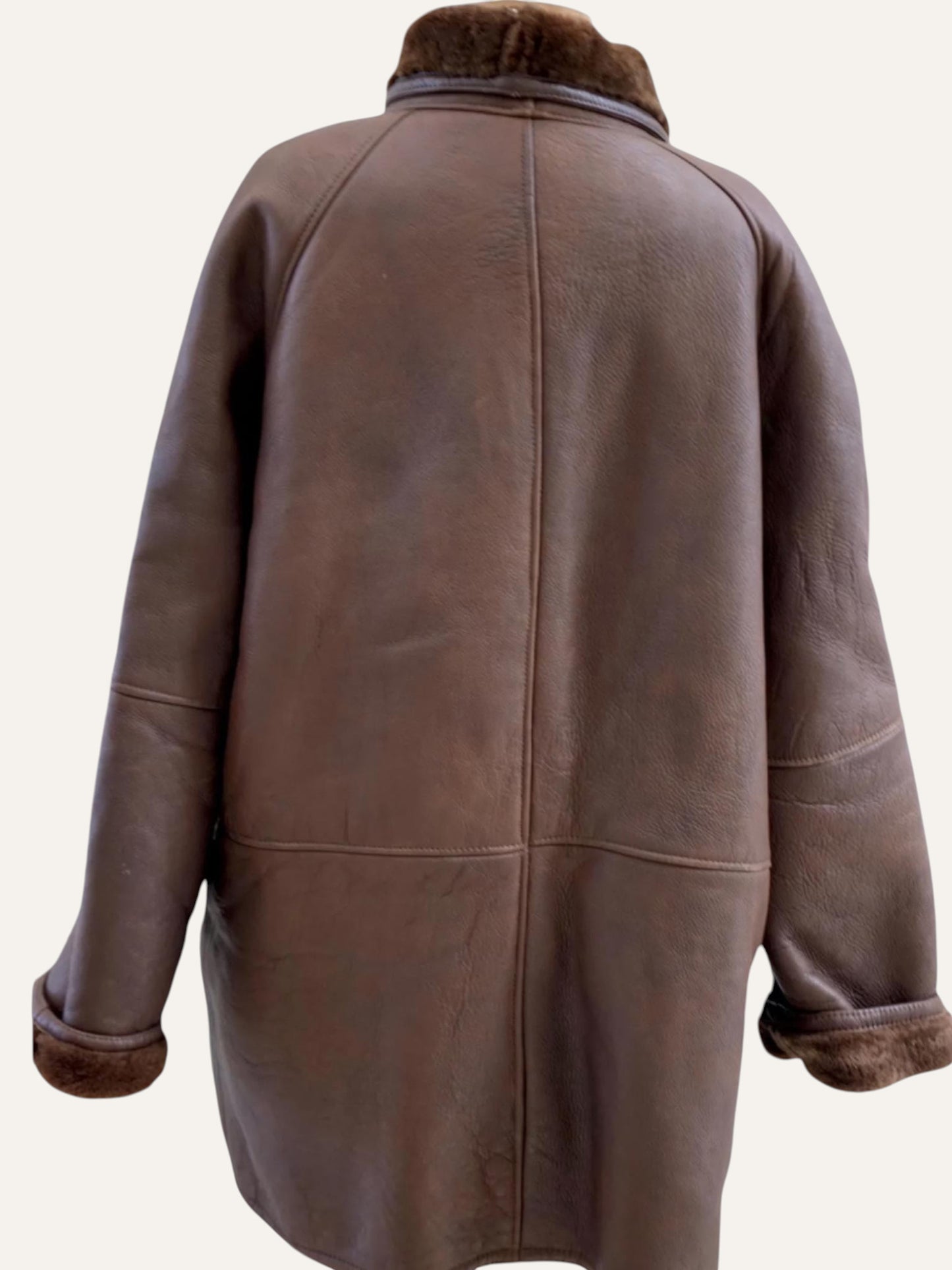 A & B Men's Shearling Coat