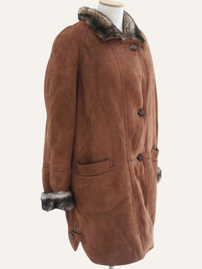 Tobacco Shearling Coat