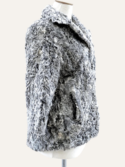 Short Natural Swakara Fur Coat