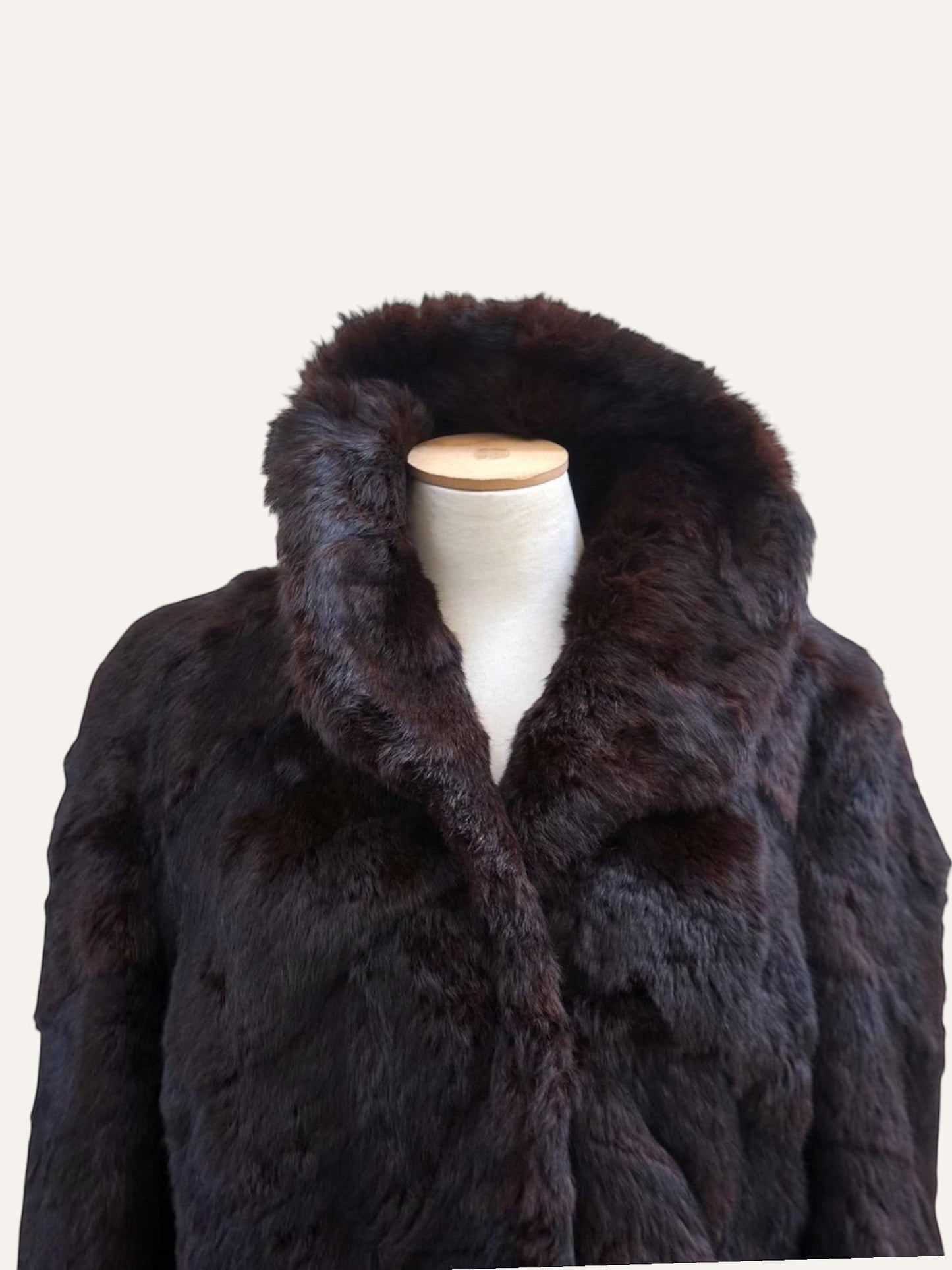 1980's Atelier Rabbit Fur Coat