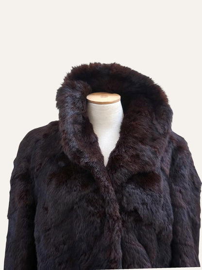 1980's Atelier Rabbit Fur Coat